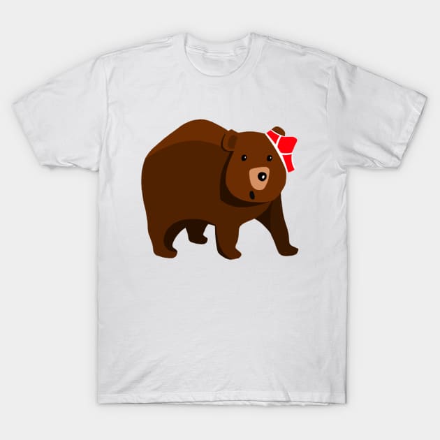 Bear in Briefs T-Shirt by LoveBurty